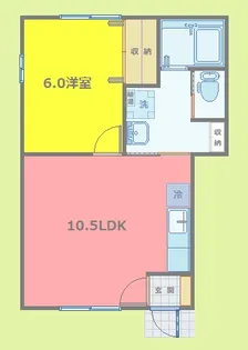 プレステージA【1階】の間取り