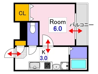 ウェーブレジデンス神田町【2階】の間取り