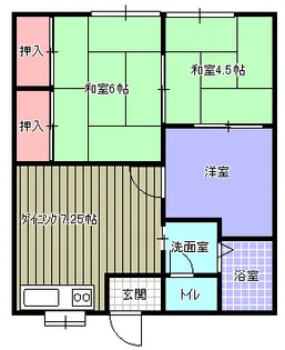 ダイエーコーポ【1階】の間取り
