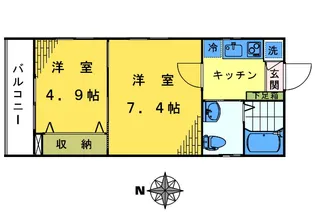 アーブル下落合A棟【1階】の間取り