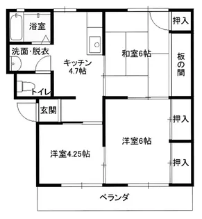 松高マンション【3階】の間取り