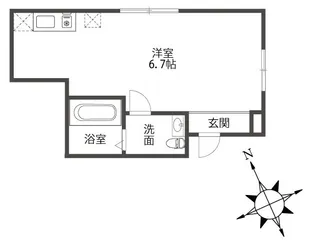 キレイナ中目黒【1階】の間取り