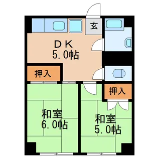 妙本寺ビル【4階】の間取り