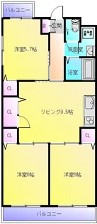アプトシティ 八尾【5階】の間取り