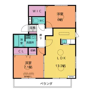 ドエルストークIII【2階】の間取り