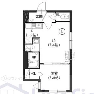 ラグジースペース【4階】の間取り