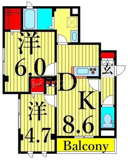Villa Del Sol V【1階】の間取り