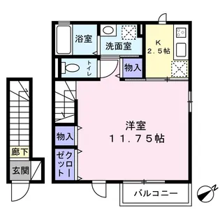 フォーチュンI【2階】の間取り