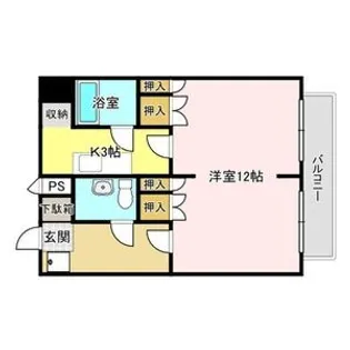 コーポ前田 B棟【1階】の間取り