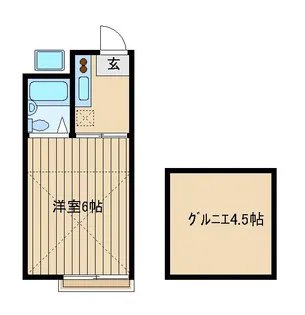 コーポ美研【2階】の間取り