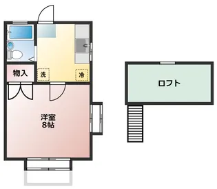 メドレイB【2階】の間取り