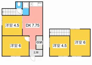 愛知県愛西市佐屋町新田【一戸建】の間取り