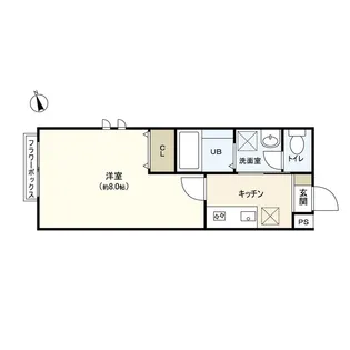 UN富沢【1階】の間取り