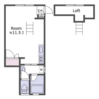 サニネス阿佐ヶ谷A棟【2階】の間取り