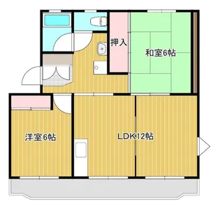 武藤ハイツI【2階】の間取り