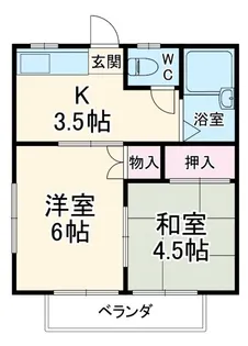 カナディアンハイツヤマサキ【2階】の間取り