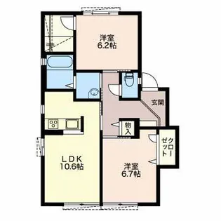 サンフラワー F【1階】の間取り