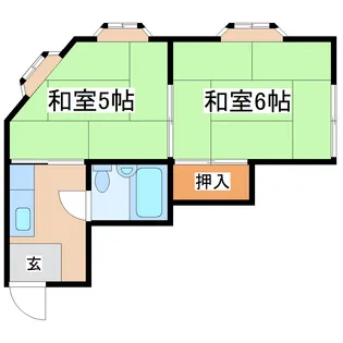 メイプル松島【2階】の間取り