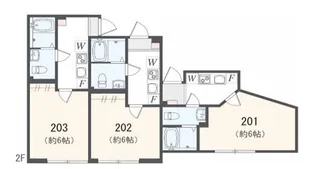 アザーレ・ソーニョ座間【2階】の間取り