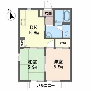 トパーズフィールド C【1階】の間取り