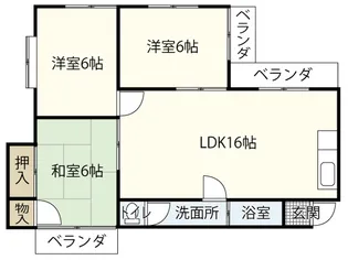コーポ翠【2階】の間取り