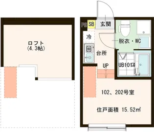 クレメントテラス瑞江【1階】の間取り