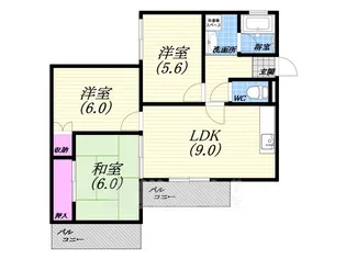 リアライズ新甲陽2【1階】の間取り
