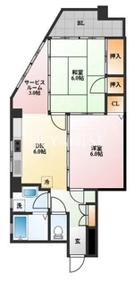 光風堂ビル【4階】の間取り