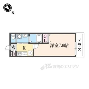 ALEGRIA古川橋2【1階】の間取り
