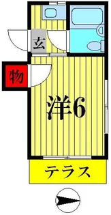 ビラサンホワイトJr【1階】の間取り