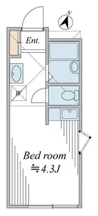 シャンブル八景【1階】の間取り