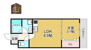 Dias諸口【1階】の間取り