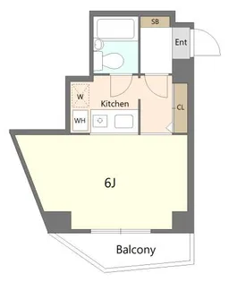 1Kの間取り画像