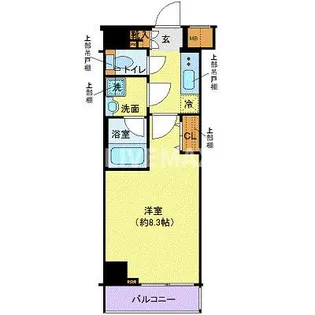 ガリシアレジデンス芝公園【8階】の間取り