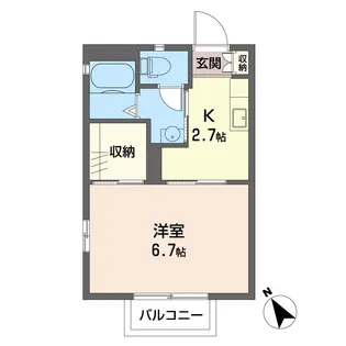 サザンコート【1階】の間取り