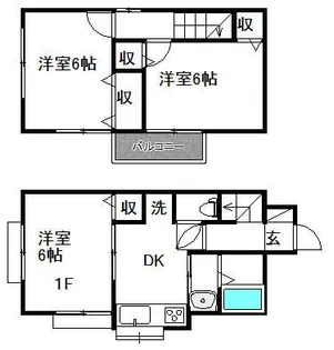 東京都八王子市長沼町【一戸建】の間取り