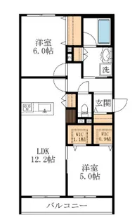 東京都足立区関原1【マンション】の間取り
