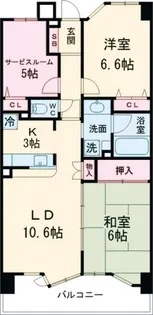 東京都江戸川区南葛西5【マンション】の間取り