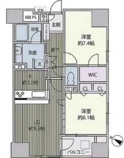 東京都千代田区九段南3【マンション】の間取り