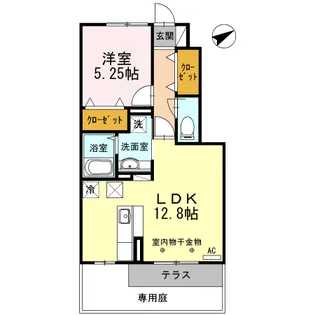 高知県高知市朝倉西町1【アパート】の間取り