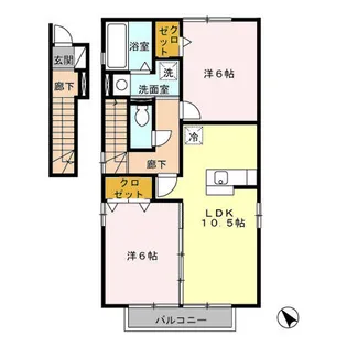 ブランシエル【2階】の間取り