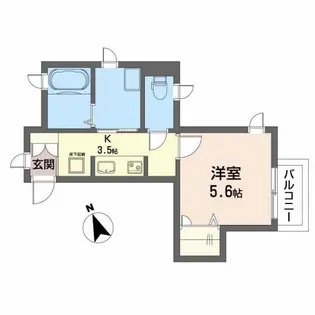 シャーメゾン桜通り二高前【1階】の間取り