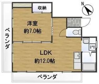 グリーンハイツ【4階】の間取り