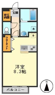 アルトピーノ【1階】の間取り