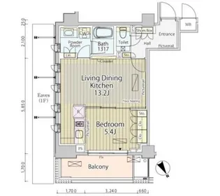 東京都渋谷区神宮前4【マンション】の間取り