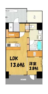 BRAVE松屋町【3階】の間取り