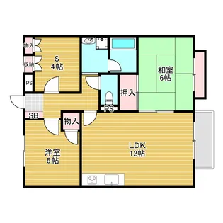 エトワールハイツ【1階】の間取り