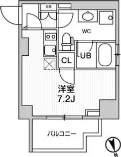 ALTERNA南大井【4階】の間取り