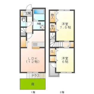 フリージアガーデンアネックス【2階】の間取り