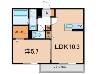 Le Loire長田【2階】の間取り